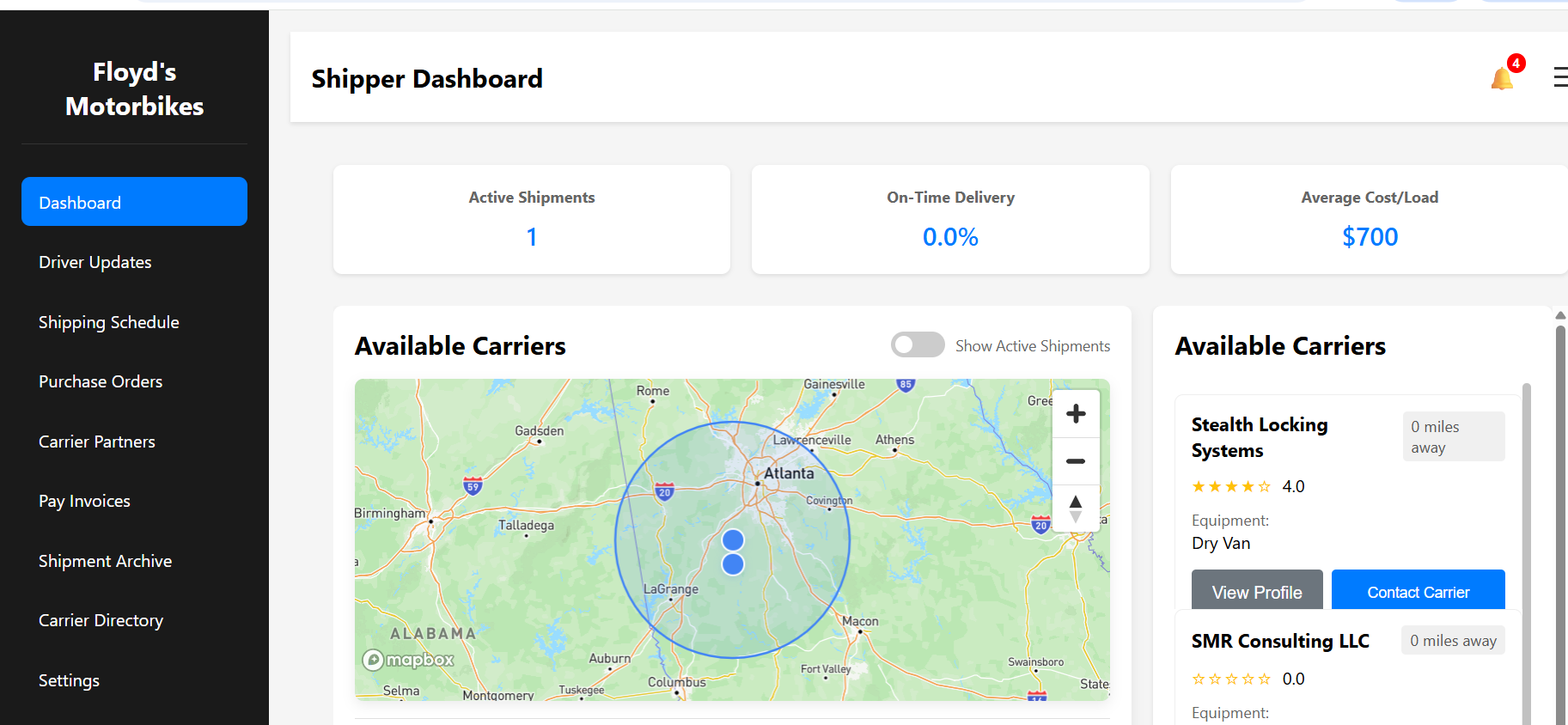 Dashboard & visibility